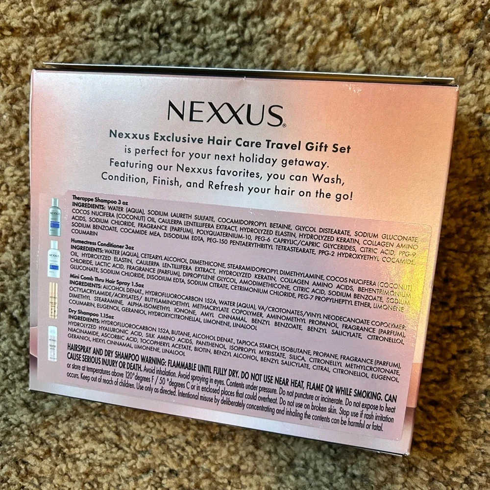 Nexxus Exclusive Hair Care Travel‎ Gift Set NWT